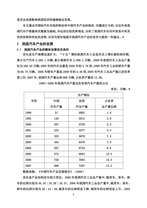 我国汽车出口贸易中存在的问题及对策