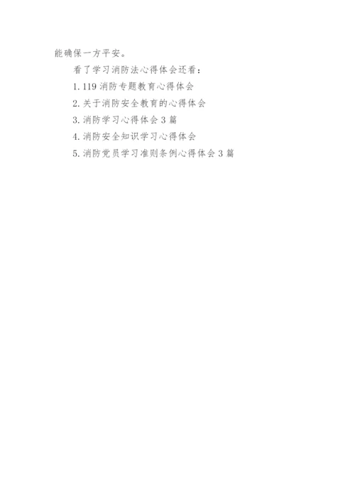 学习消防法心得体会.docx