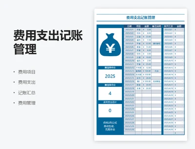 费用支出记账管理