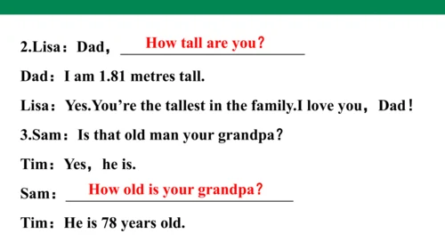 Unit 1　How tall are you？专项练习课件(共64张PPT)