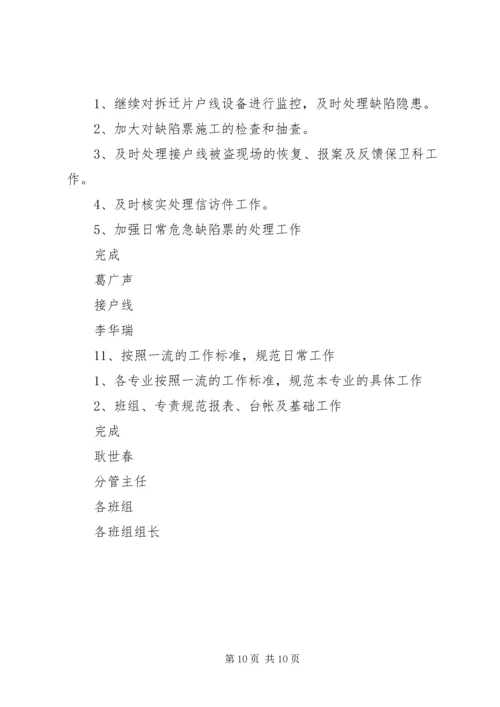 电力公司月度生产计划 (2).docx