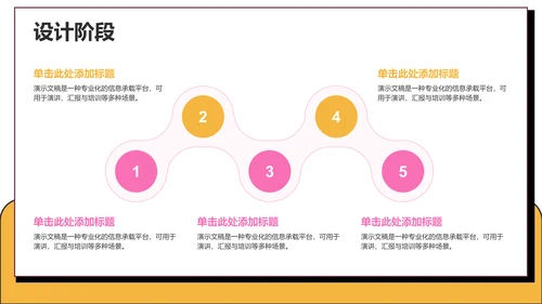 粉色卡通风课题方案设计汇报PPT主题