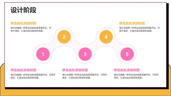 粉色卡通风课题方案设计汇报PPT主题