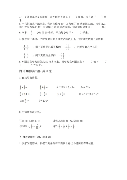 小学数学六年级上册期末卷【易错题】.docx