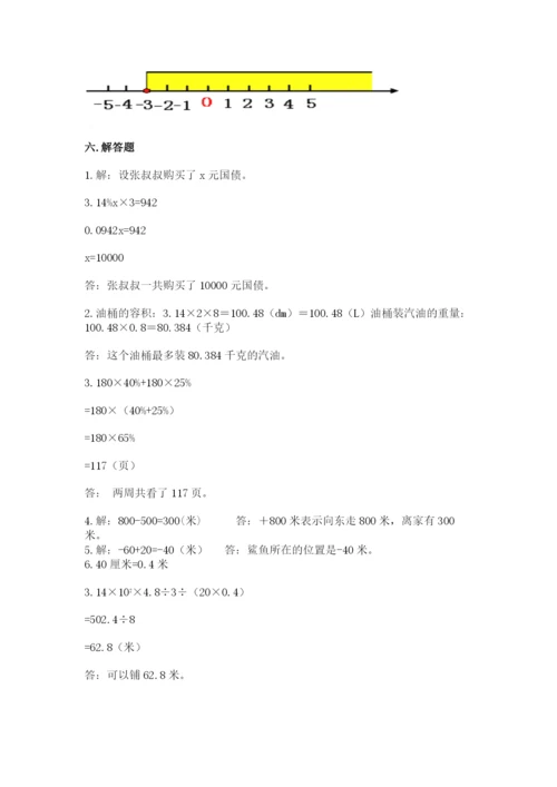 小升初数学期末测试卷（精练）.docx