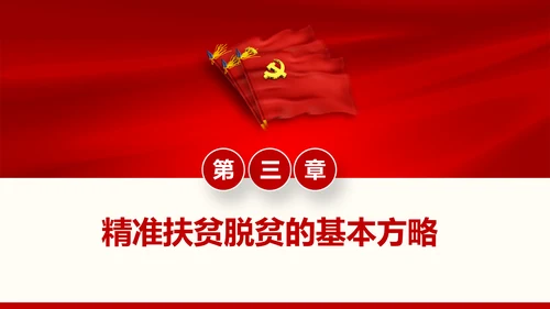 红色大气精准扶贫开发工作PPT模板
