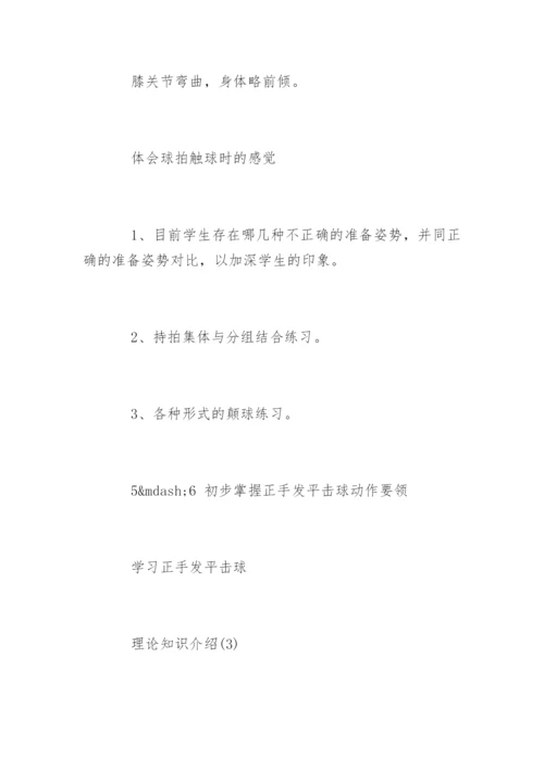 乒乓球教学计划.docx