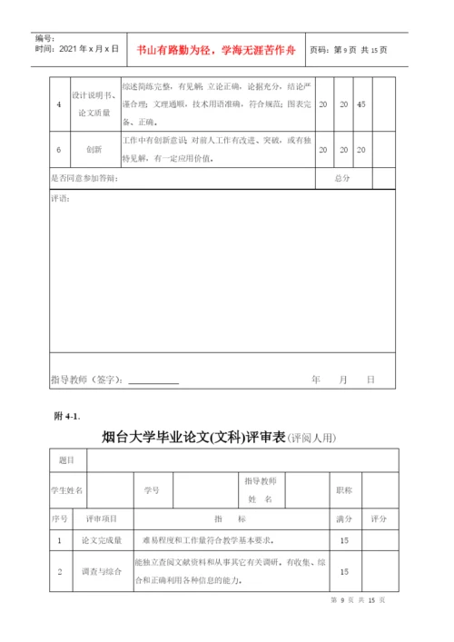 烟台大学职业技术学院本科毕业论文(设计)写作规范.docx