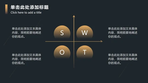 黑金流线渐变圆奢华PPT模板