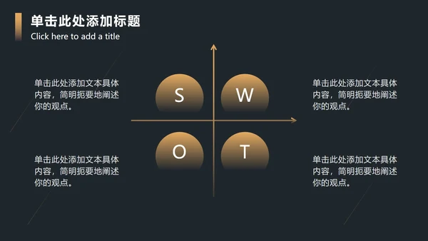 黑金流线渐变圆奢华PPT模板