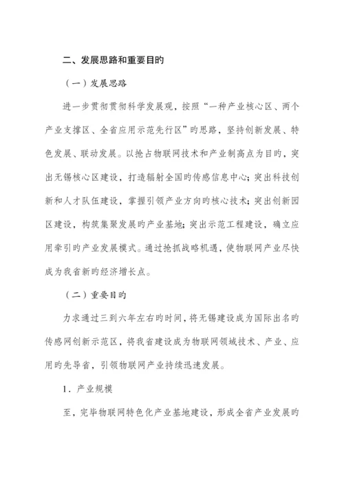 物联网产业发展重点规划纲要.docx