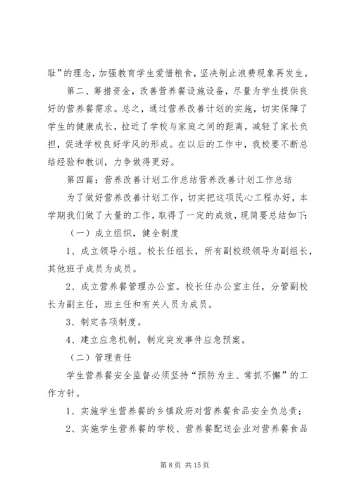 营养改善计划工作要求.docx