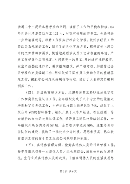 人力资源述职报告述职报告精编.docx