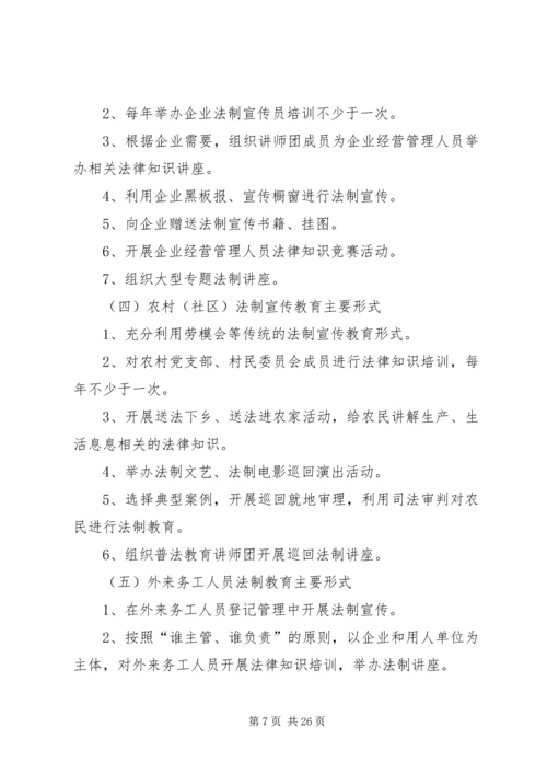 五五普法学习活动规划.docx