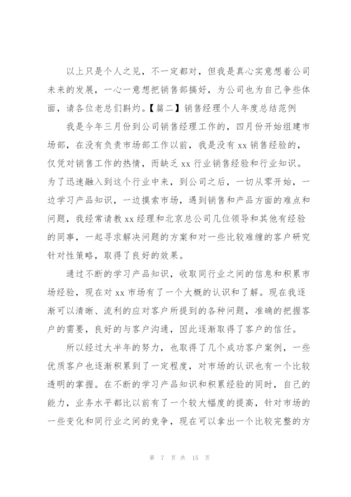 销售经理个人年度总结范例.docx