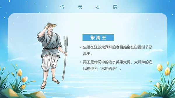 美丽的梦幻传统节气白露PPT模板