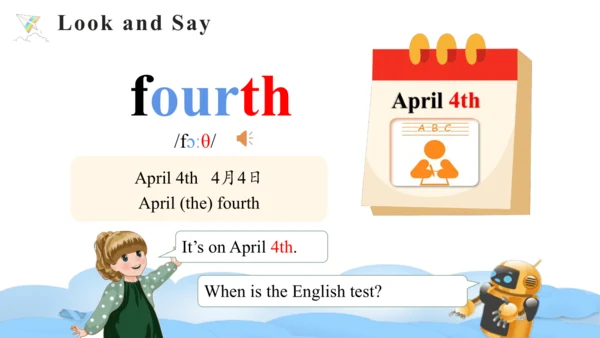 Unit 4 When is the art show Part A Let's learn课件（4