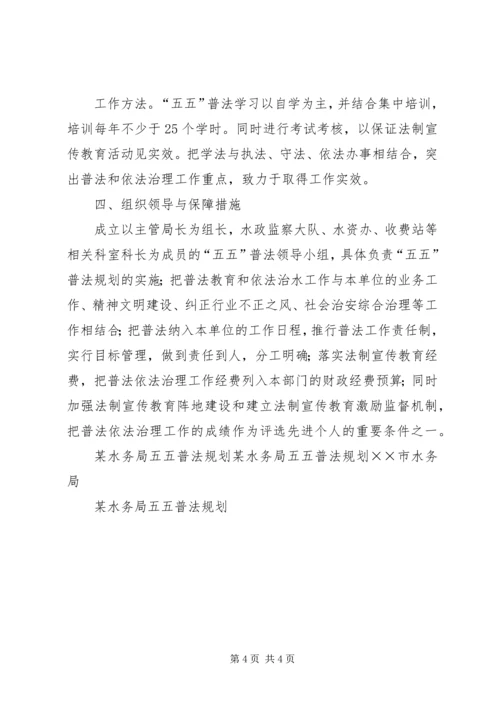 某水务局五五普法规划 (4).docx