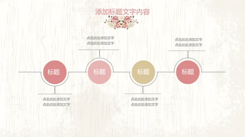唯美欧式花纹手绘水彩复古PPT模板