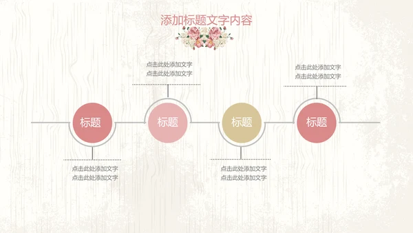 唯美欧式花纹手绘水彩复古PPT模板