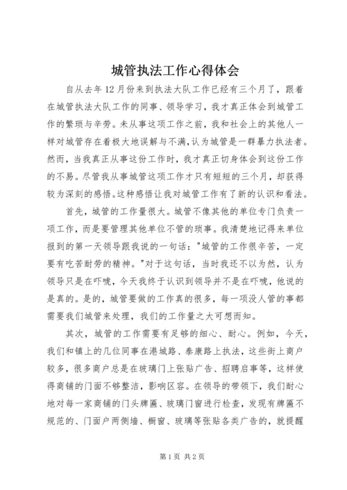 城管执法工作心得体会 (3).docx