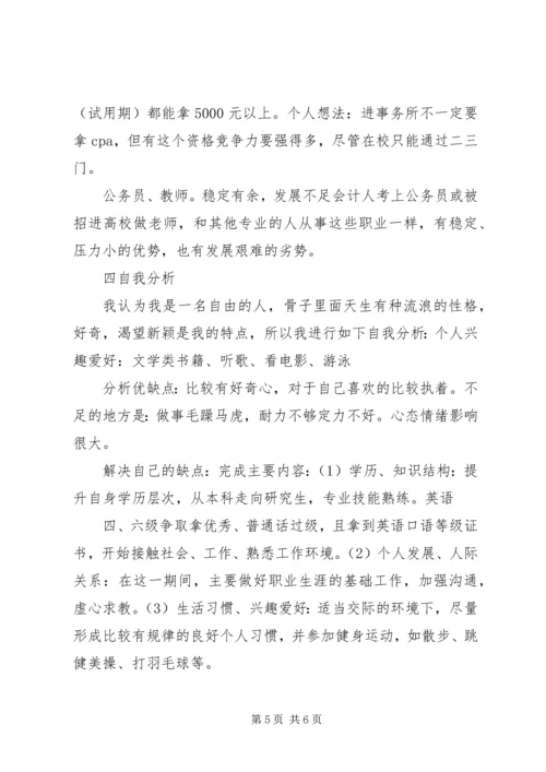 求职择业计划书.docx