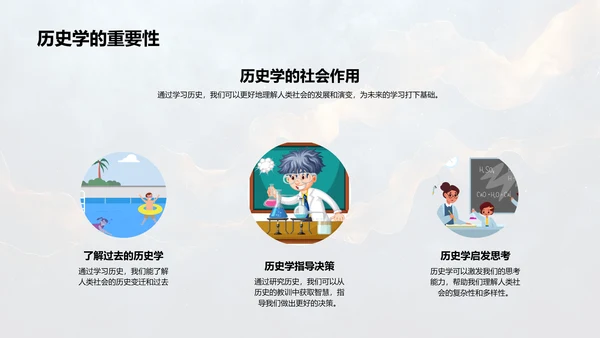 历史学基础讲座PPT模板