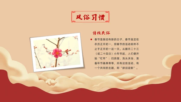 春节习俗传统习俗ppt模板