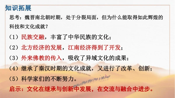 第20课  魏晋南北朝的科技与文化  课件