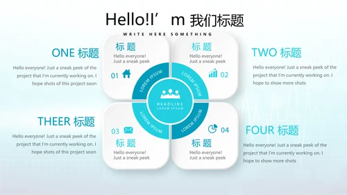 蓝色时尚医疗手术室述职报告动态PPT