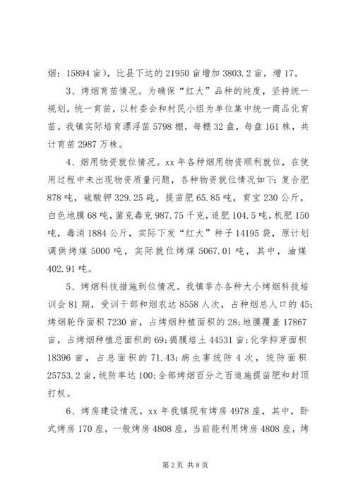 烤烟工作总结及生产规划总结.docx