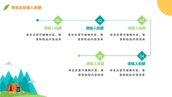 卡通儿童暑假夏令营策划方案PPT模板