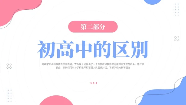 清新简约风高一开学家长会主题ppt课件开学家长会新生家长会家长会