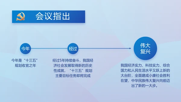 蓝色大气党建党支部年终工作总结PPT