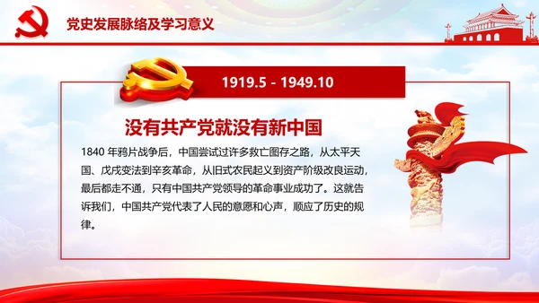 庆祝党的建党99周年PPT党课课件