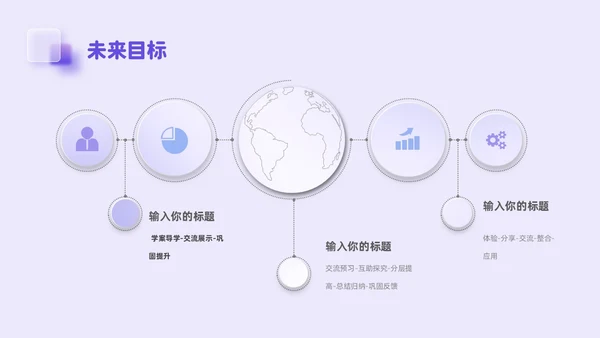 紫色毛玻璃微立体弥散风公司介绍企业宣传PPT模板