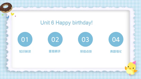 Unit 6 Happy birthday（复习课件）-2023-2024学年三年级英语上册期末核心