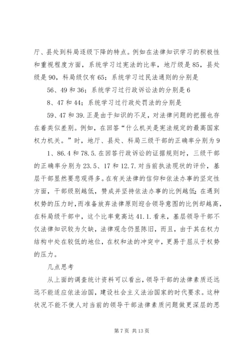 对当前党政领导干部队伍人才流失情况的调查与思考 (5).docx