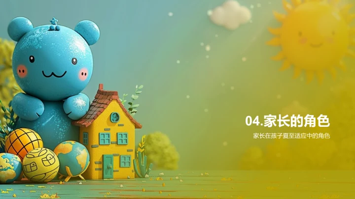 夏至影响孩子生活PPT模板