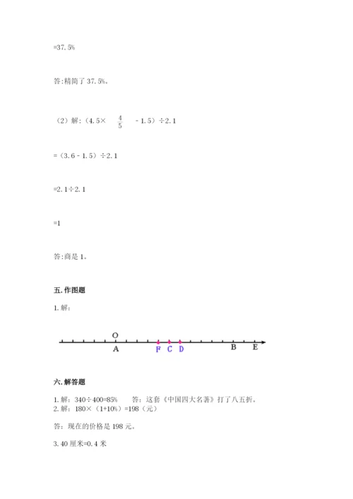 南阳市邓州市六年级下册数学期末测试卷推荐.docx