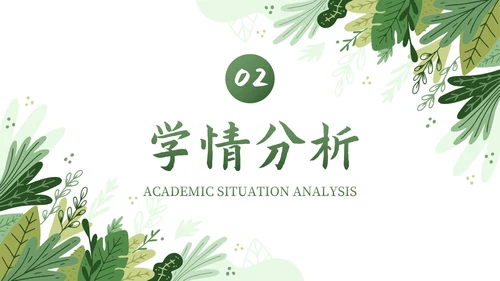 卡通插画植物教师教学说课PPT模板