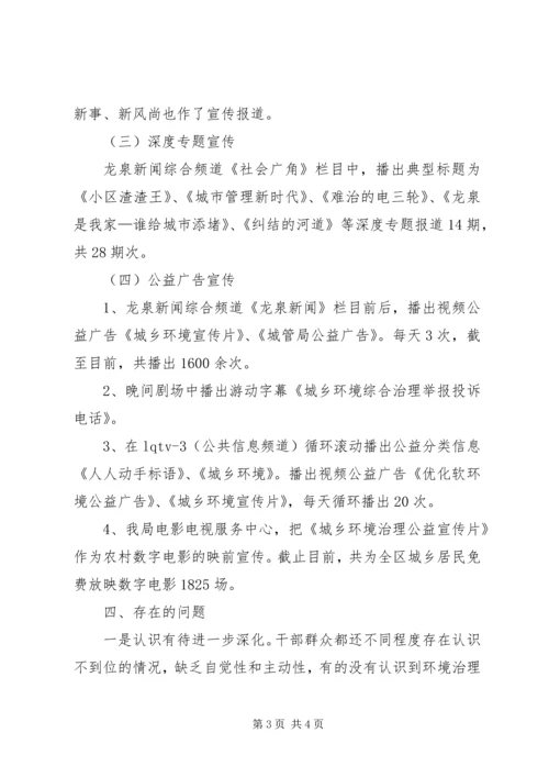 城乡环境综合治理工作自查报告范文.docx