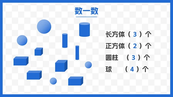 人教版一年级数学上册认识图形课件PPT模板