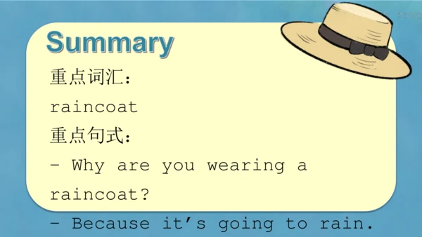 Module8 Unit2 Why are you wearing a hat 课件(共30张PPT