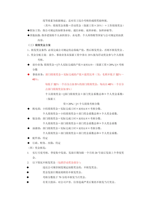 4S店售后绩效考核管理标准.docx