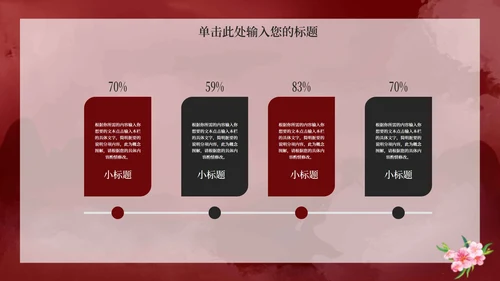 红色中国风教育教学PPT模板