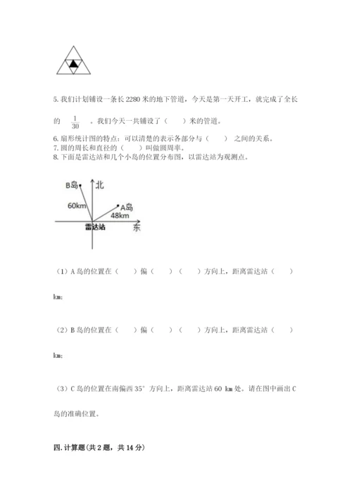 人教版小学六年级上册数学期末测试卷附下载答案.docx