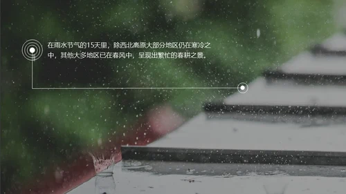 春天雨水绿叶晨露二十四节气通用PPT课件