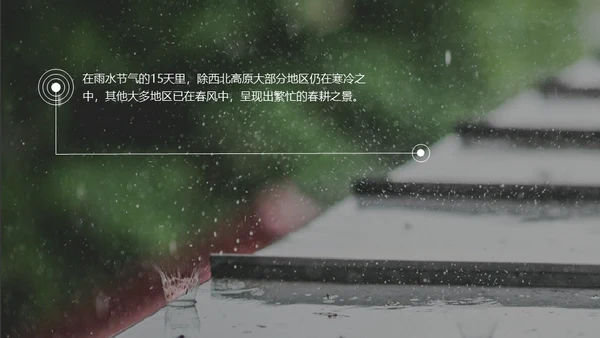 春天雨水绿叶晨露二十四节气通用PPT课件