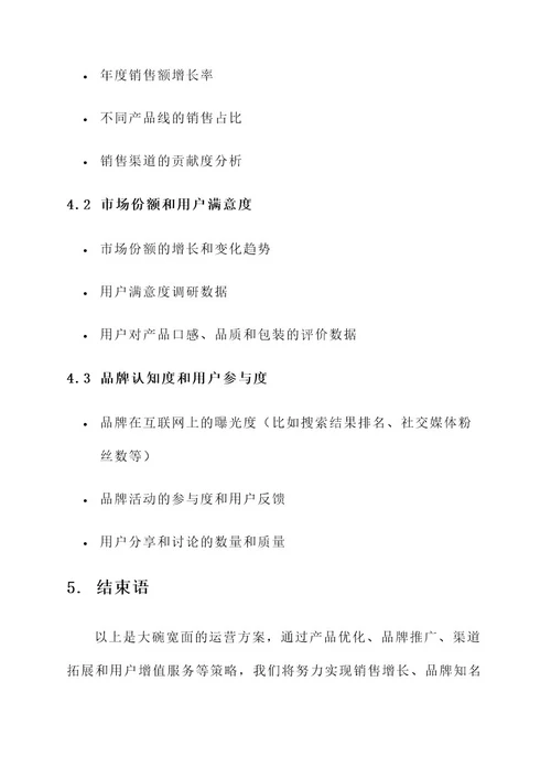 大碗宽面运营方案